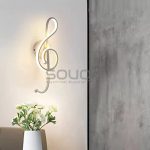 ⁦ابليك حائط مودرن ليد على شكل رمز موسيقى⁩ - الصورة ⁦2⁩