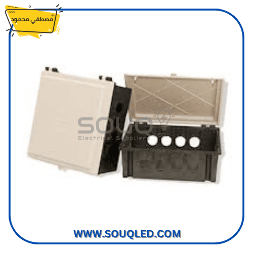 بواط-صاعد-كهرباء-مصطفى-محمود-مقاس-صغير. علبة بواط صاعد كهرباء مقاس صغير من ماركة مصطفى محمود، تستخدم لتجميع الكابلات الصاعدة للأدوار.