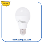 لمبة ليد 8 وات إضاءة أصفر من Ecolite، موفرة للطاقة وتصميم بالب.