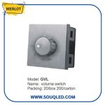 متحكم صوت (فوليوم) داخلي لون فضي من ماركة ميرلوت.