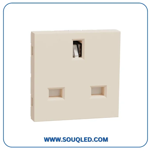 بريزة كهرباء ثلاثية ام كيه 16 أمبير 2 موديول بيج سلسلة نيو يونيكا ماركة شنايدر إلكتريك Schneider Electric أصلي.
