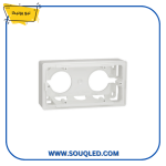 علبة تثبيت سطحي مربعة دبل من شنايدر نيو يونيكا.