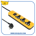 ⁦مشترك 3 عين MK (3 بن) - بفيوز أمان - سلك 3 متر - ماركة i Lock - لحماية الأجهزة⁩ - الصورة ⁦2⁩