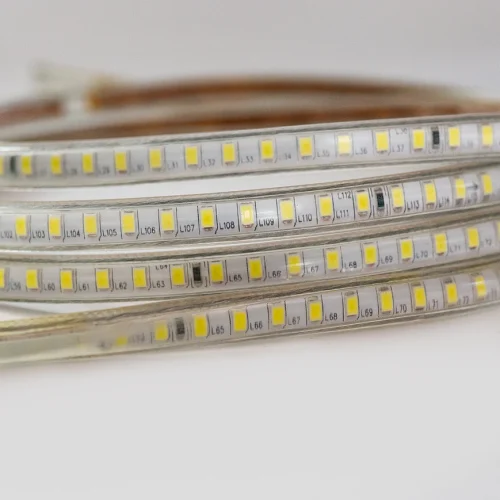 شريط ليد 6 مللى أبيض 5 وات220V SMD rope light 2835 120led 0.1w PVC aluminium 50m/roll White