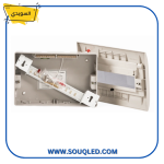 ⁦لوحة توزيع كهرباء بلاستيك ١٦ خط - داخل الحائط - ماركة صادق السويدي - اقتصادية وعالية الجودة⁩ - الصورة ⁦3⁩