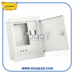 لوحة عداد كهرباء ثلاثي الأوجه (Three Phase) للعدادات الإلكترونية، ماركة صادق السويدي، تشمل مكان للقاطع العمومي، للتركيب داخل الحائط.