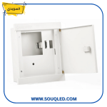 لوحة عداد كهرباء أحادي الأوجه (Single Phase) للعدادات الإلكترونية، ماركة صادق السويدي، تشمل مكان للقاطع العمومي، للتركيب داخل الحائط لعداد واحد.