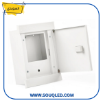 لوحة عداد كهرباء أحادي الأوجه (Single Phase) للعدادات الإلكترونية، ماركة صادق السويدي، مصممة للتركيب داخل الحائط لعداد واحد 1 فاز.