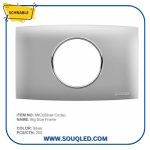 وش شنابل إسباني صدفي فضي 1 فتحة كبيرة