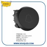 زر جرس مفرد اسود شنابل