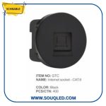 بريزه انترنت كات 6 اسود شنابل