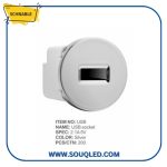 لقمة يو اس بي تايب سي فضي لامع شنابل