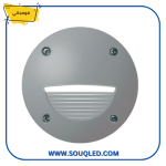 مصباح فوماجالي ليتي 100 ST غاطس (دائري، 4 أوجه) باللون الرمادي 3 وات، يستخدم للإضاءة الخارجية بمتانة عالية IP67.