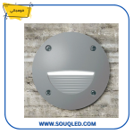 ⁦فوماجالي ليتي 100 ST رمادي 3 وات - كشاف غاطس دائري خارجي بأربعة أوجه إضاءة صفراء 3000 كلفن⁩ - الصورة ⁦2⁩