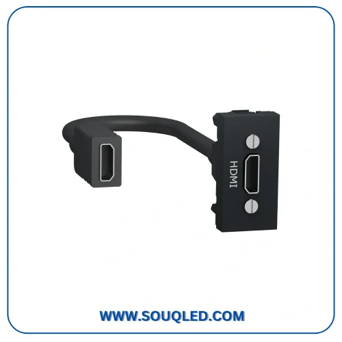 بريزة اتش دي مقبس HDMI أسود سلسلة نيو يونيكا ماركة شنايدر إلكتريك Schneider Electric.