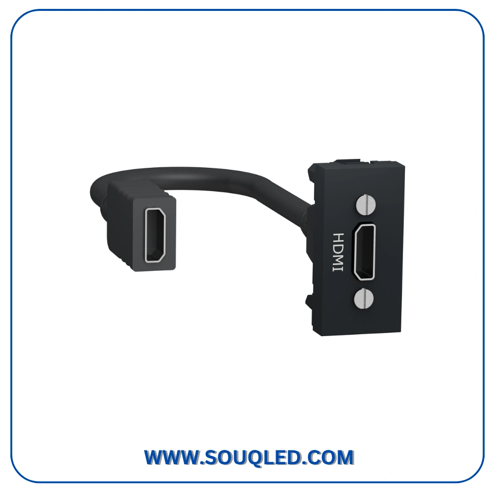بريزة اتش دي أسود شنايدر نيو يونيكا بريزة اتش دي مقبس HDMI أسود سلسلة نيو يونيكا ماركة شنايدر إلكتريك Schneider Electric.