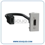 بريزة اتش دي ام اي مقبس HDMI فضي سلسلة نيو يونيكا ماركة شنايدر إلكتريك Schneider Electric.