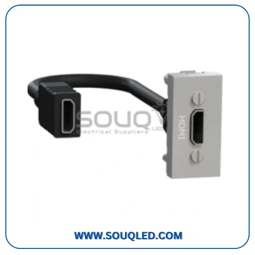 بريزة اتش دي ام اي مقبس HDMI فضي سلسلة نيو يونيكا ماركة شنايدر إلكتريك Schneider Electric.