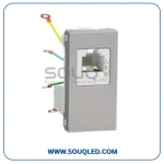 مقبس هاتف بريزة تليفون فضي سلسلة نيو يونيكا ماركة شنايدر إلكتريك Schneider Electric.
