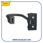 بريزة (مقبس) HDMI باللون الأسود.