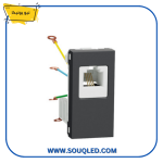 بريزة تليفون (RJ11) من شنايدر نيو يونيكا باللون الأسود.