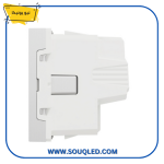 ⁦بريزة كهرباء مجوفة 16 أمبير شنايدر نيو يونيكا - فضي⁩ - الصورة ⁦2⁩