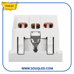 ⁦بريزة كهرباء مجوفة 16 أمبير شنايدر نيو يونيكا - فضي⁩ - الصورة ⁦3⁩