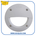 ⁦فوماجالي ليتي 100 EL رمادي 3 وات - كشاف غاطس دائري خارجي بثلاثة أوجه إضاءة صفراء 3000 كلفن⁩ - الصورة ⁦2⁩