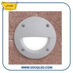 مصباح فوماجالي ليتي 100 EL غاطس (دائري، 3 أوجه) باللون الرمادي 3 وات، يستخدم للإضاءة الخارجية بمتانة عالية IP67.