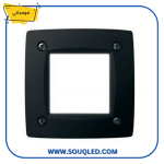 ⁦فوماجالي ليتي 100 مربع أسود 3 وات - كشاف غاطس خارجي بوجه واحد إضاءة صفراء 3000 كلفن⁩ - الصورة ⁦2⁩