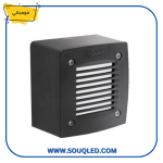 ⁦فوماجالي اكسترا ليتي 100 GR أسود 3 وات - كشاف غاطس مربع خارجي بوجهين إضاءة صفراء 3000 كلفن⁩ - الصورة ⁦2⁩