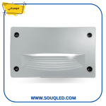 مصباح فوماجالي ليتي 200 HS غاطس (دائري كبير، 4 أوجه) باللون الرمادي 3 وات، يستخدم للإضاءة الخارجية بمتانة عالية IP67.