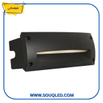 ⁦فوماجالي ليتي 300 HS أسود - كشاف غاطس مستطيل كبير لأعمدة وجدران الدرج - قاعدة E27 - 4 أوجه إضاءة⁩ - الصورة ⁦2⁩