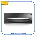 ⁦فوماجالي ليتي 300 HS أسود - كشاف غاطس مستطيل كبير لأعمدة وجدران الدرج - قاعدة E27 - 4 أوجه إضاءة⁩ - الصورة ⁦3⁩