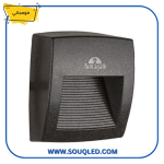 ⁦فوماجالي لورينزا 150 أسود 3 وات - كشاف حائط خارجي بعدسة موجهة - إضاءة قابلة للضبط⁩ - الصورة ⁦2⁩