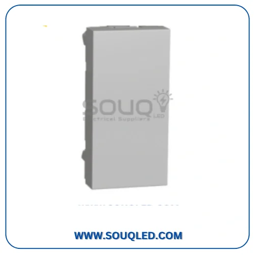 سدادة غطاء وحدة فارغة فضي سلسلة نيو يونيكا ماركة شنايدر إلكتريك Schneider Electric.