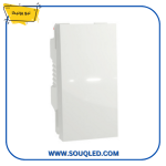 زر جرس ضاغط (مفتاح جرس) أبيض اللون من ماركة شنايدر نيو يونيكا.