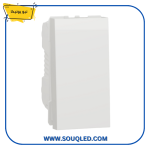 مفتاح إضاءة كهربائي عادي أبيض اللون 16 أمبير من ماركة شنايدر نيو يونيكا.