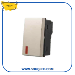 زر جرس أحادي (مفرد) لون ذهبي من ماركة ميرلوت.