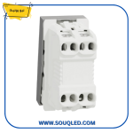 ⁦مفتاح إضاءة 16 أمبير فضي ماركة شنايدر نيو يونيكا⁩ - الصورة ⁦3⁩