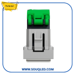 ⁦مقبس شبكة إنترنت كات ٦ بقاعدة بلاستيكية فضي ماركة شنايدر نيو يونيكا⁩ - الصورة ⁦3⁩