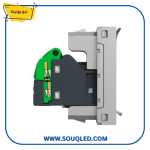 ⁦مقبس شبكة إنترنت كات ٦ بقاعدة بلاستيكية فضي ماركة شنايدر نيو يونيكا⁩ - الصورة ⁦5⁩