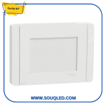 غطاء حماية مانع للمياه 3 فتحة أبيض اللون من ماركة شنايدر نيو يونيكا.