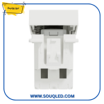 ⁦زر جرس مضيء (باللمبة والعلامة) أبيض شنايدر نيو يونيكا أصلي⁩ - الصورة ⁦3⁩