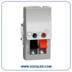 مقبس سماعات صوتية بريزة توصيل صوت فضي سلسلة نيو يونيكا ماركة شنايدر إلكتريك Schneider Electric.