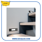 مصباح حائط فوماجالي نينا 150 (عدسة واحدة) باللون الأسود 3 وات، يستخدم للإضاءة الخارجية بمتانة عالية وقابلية لضبط لون الإضاءة.