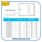⁦لوحة كهرباء خارجية بيتا إليكتريك IP65 مقاس 120*80*30 سم - كابينة توزيع صناعية كبرى⁩ - الصورة ⁦2⁩