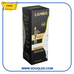 لمبة ليد بلحة دمعة شفافة 7 وات باللون الدافئ (الأصفر) من ماركة لمبة.