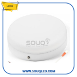 كشاف بلفونيرة ليد خارجي مدور 24 وات باللونين الأبيض والدافئ من ماركة لمبة.