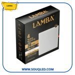 كشاف إضاءة داخلي مربع 36 واط باللون الدافئ (الأصفر) من ماركة لمبة.